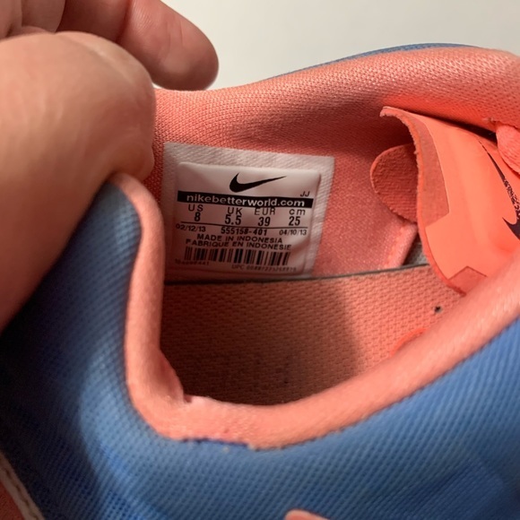 Nike Women's Blue and Coral Free Tr Fit 3, Women’s Size 8 - Picture 5 of 5